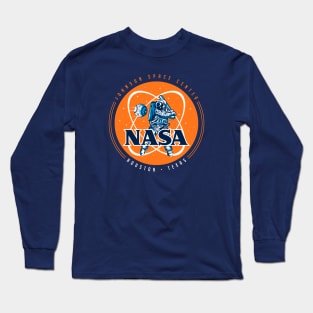 Retro NASA Astros Logo - Orange Version Long Sleeve T-Shirt